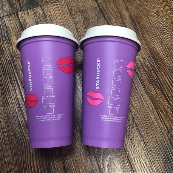 BNWT Starbucks Valentines 2020 Lips Color changing - Picture 3 of 5